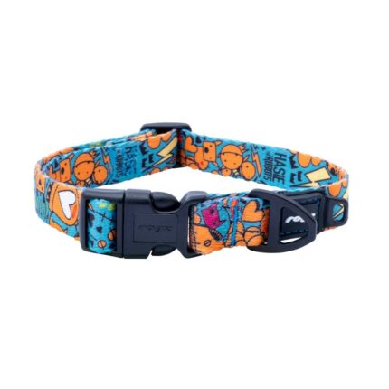 12713-Rogz_Fusion_Medium_Dog_collar_-_Electric_Turquoise