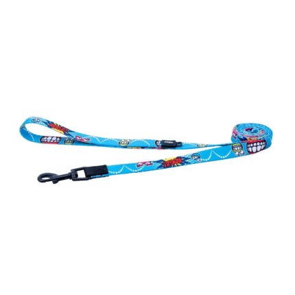 12730-Rogz_Fusion_dog_lead_140cm_Medium___Comic_Blue