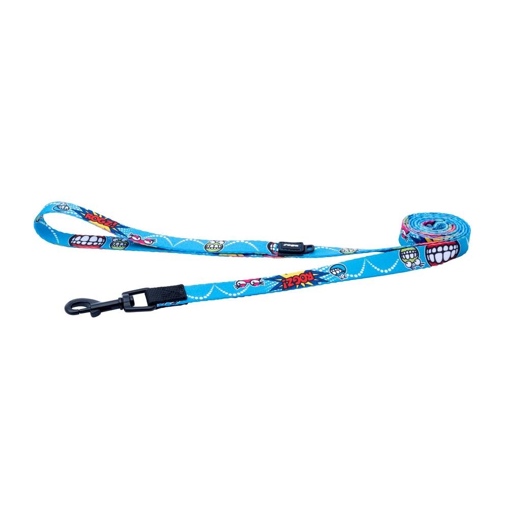 12730-Rogz_Fusion_dog_lead_140cm_Medium___Comic_Blue