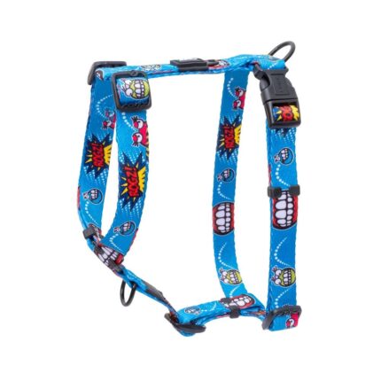 12745-Rogz_Fusion_Dog_Harness_Medium___Comic_Blue