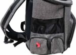 43-2025 JV Travel Backpack Grey-Black-Pocket Opening 1