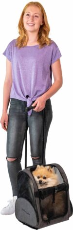 43-2026 JV Travel Trolley Grey-Black-Dog 3