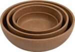51-0072-75 JV BON APPETIT Bamboo Bowl Beige-All sizes