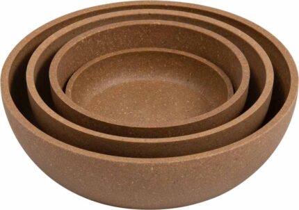 51-0072-75 JV BON APPETIT Bamboo Bowl Beige-All sizes