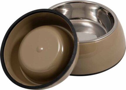 51-0093-94 JV BON APPETIT Bowl Taupe-Inox-Antislip Bottom