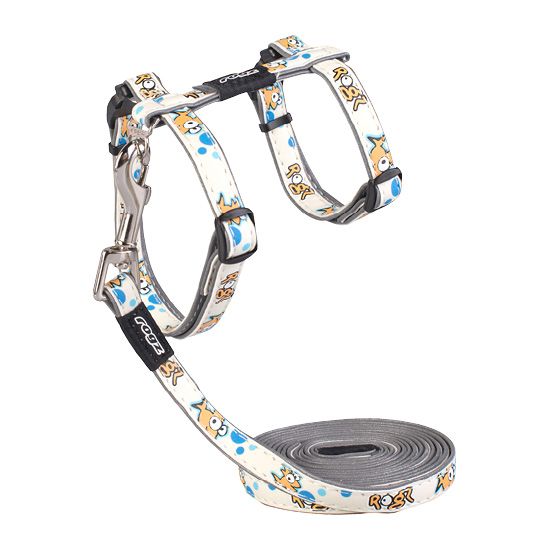 CLJ09-G-GlowCat-Harness-Lead-Orange