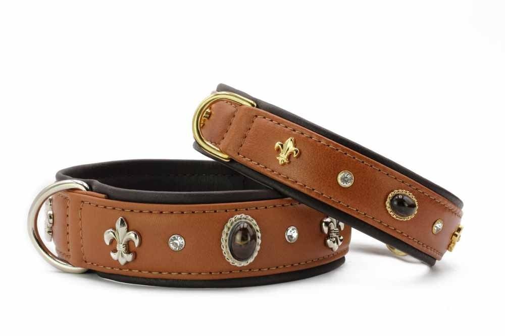 images halsband-dark-diamond-75cm-45mm-cognac-silber