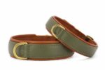halsband-klassik-exklusiv-khaki-cognac-gold-60cm-35mm
