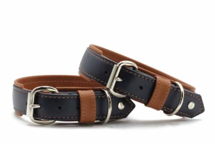 halsband-klassik-soft-royal-dunkelblau-cognac-silber-60-cm-35-mm