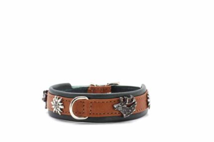 halsband-mini-jaegermeister-33cm-18mm-cognac-gruen-silber