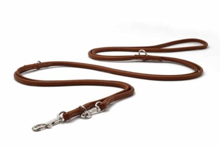 lederleine-rundgenaeht-cognac-cognac-silber-3m-10mm