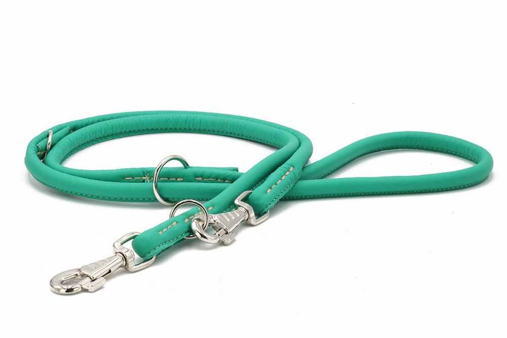 lederleine-rundgenaeht-holi-color-jadegruen-silber-2m-10mm