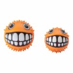 rogz-grinz-fetch-puffer-fish-toy-orange-squeaky-fetch-dog-toy