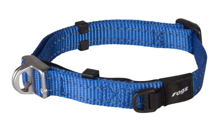 rogz hondenhalsband safety blauw2