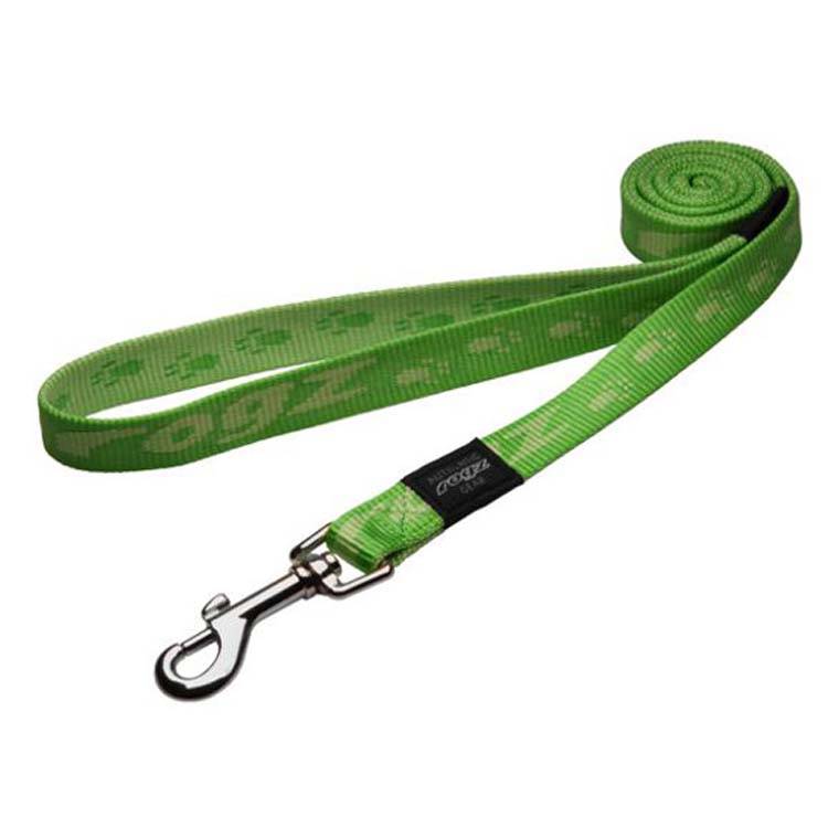 rogz hondenriem alpinist lime