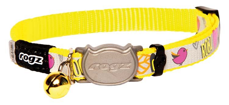 rogz kattenhalsband dayglo bird