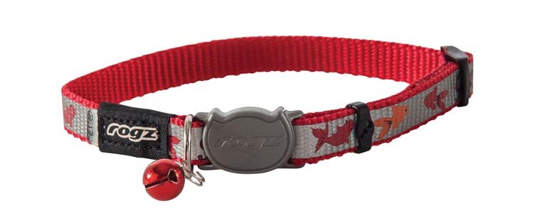 rogz kattenhalsband red fish