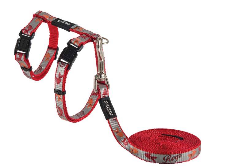 rogz kattentuigje reflectocat red fish